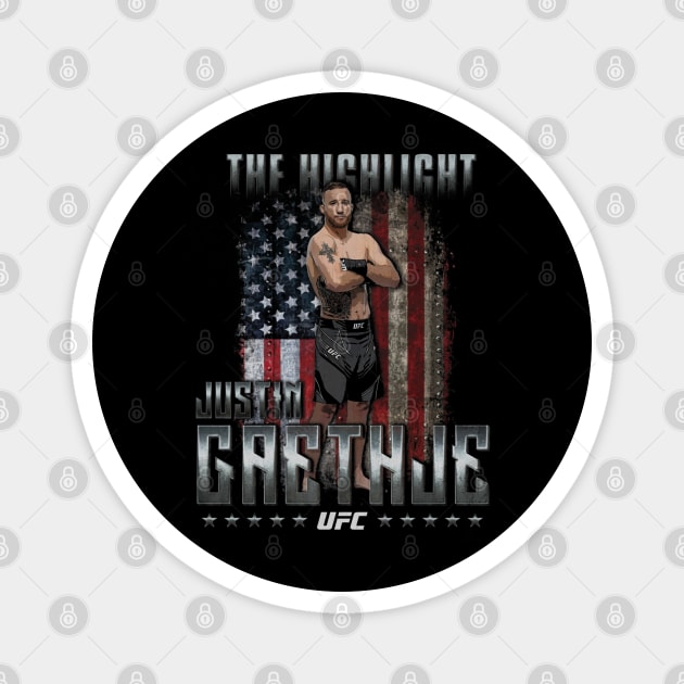 Justin Gaethje The Highlight Flag Magnet by ganisfarhan